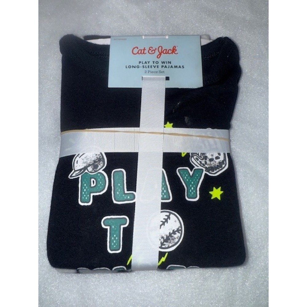 Cat & Jack 2T Play To Win Baseball Pajamas Set Long Sleeve Toddler‎
